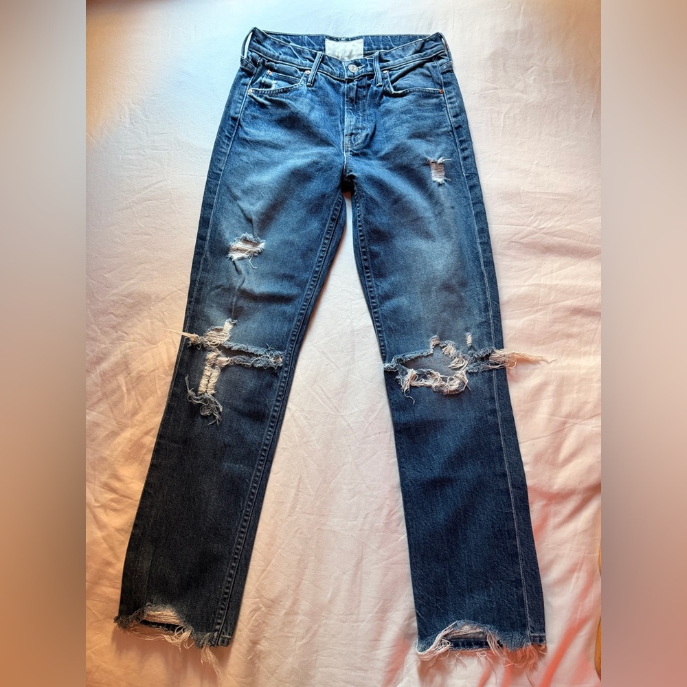 MOTHER Ripped Denim Jeans